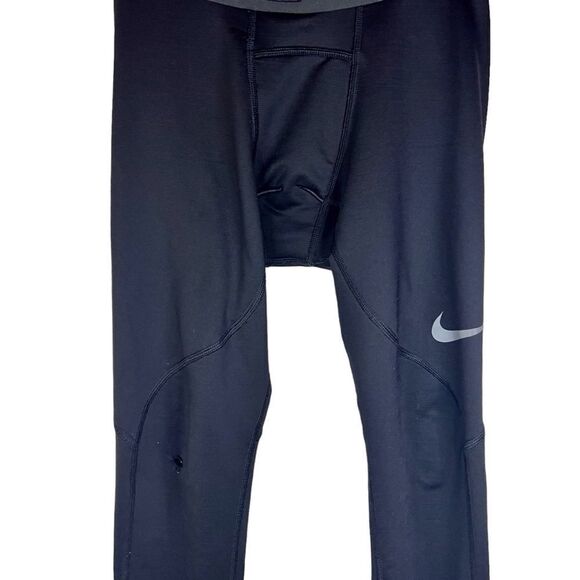 Nike Dri Fit Women Compression Leggings Base Layer Size Large Black Athletic Pro - Picture 2 of 7